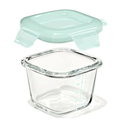 Glass Baby Blocks Food Storage Containers (4 oz) - Opal