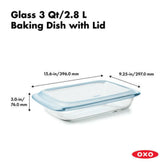 Glass Baking Dish with Lid (3.0 Qt)