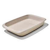 3 Qt Rectangular Stoneware Baking Dish - Biscuit