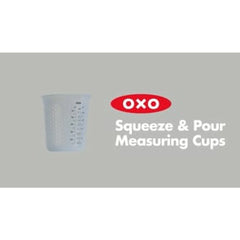 3 Piece Squeeze & Pour Silicone Measuring Cup Set