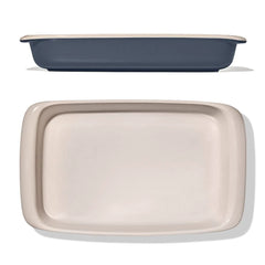 3 Qt Rectangular Stoneware Baking Dish - Storm Blue