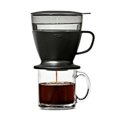 Pour Over Coffee Maker with Water Tank - Matte Black