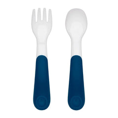 On-the-Go Plastic Fork and Spoon Set with Travel Case