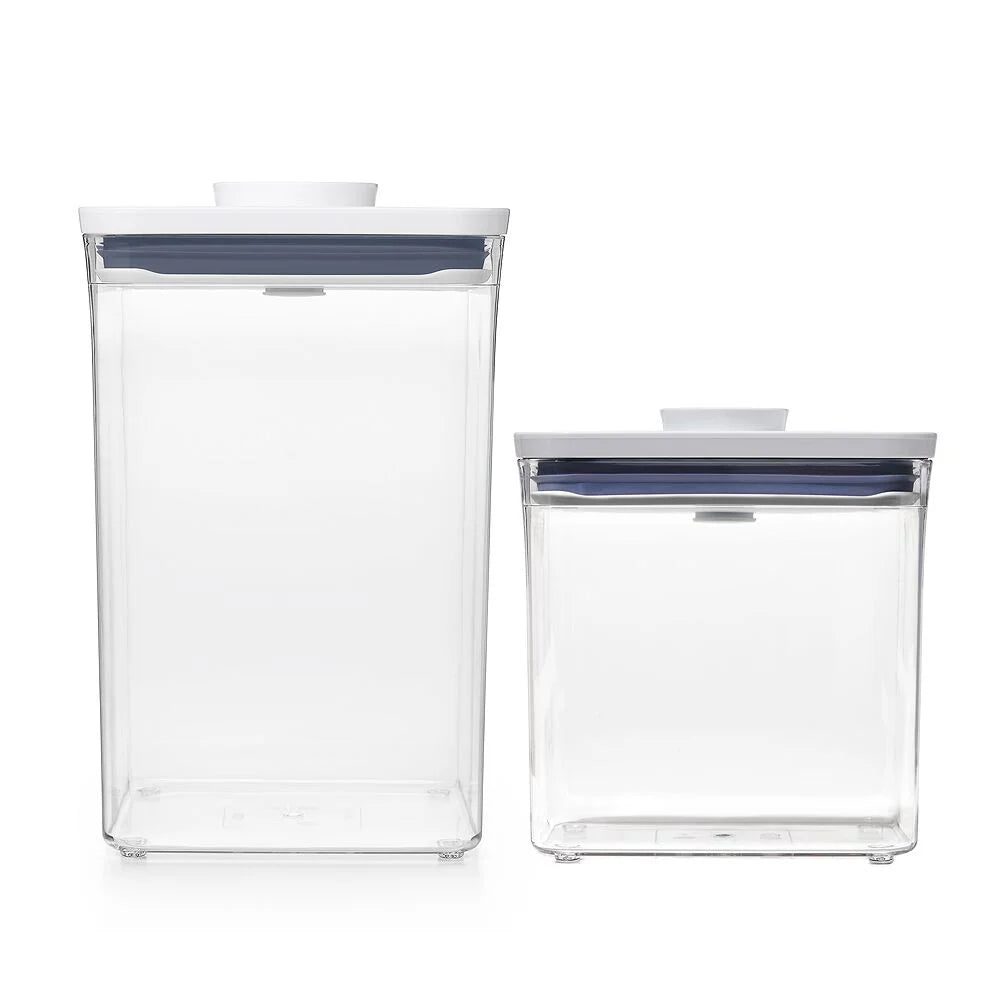 POP Container - Big Square Medium (4.4 Qt.) & POP Container - Rectangle Short (1.7 Qt.) Bundle