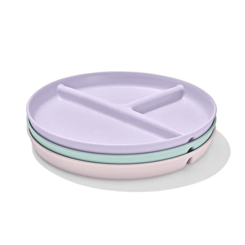 Stackable Divided Plates Set - 3 Pack