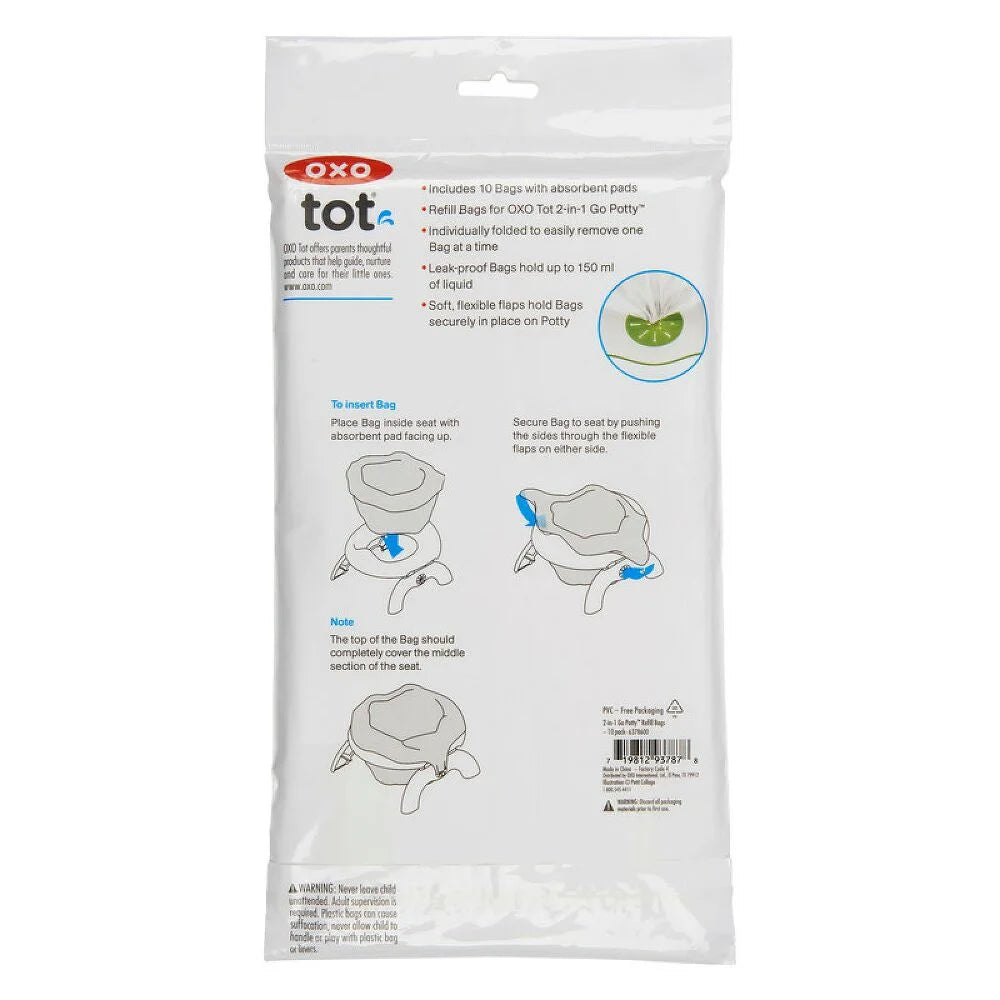 2-in-1 Go Potty™ Refill Bags - 10 Pack