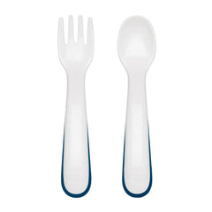 On-the-Go Plastic Fork and Spoon Set with Travel Case