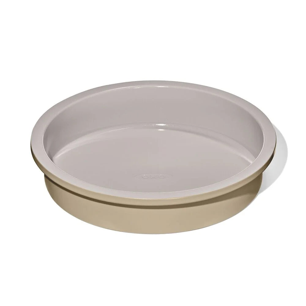 Non-Stick Pro Ceramic Coated Metal Bakeware 9" Round Cake Pan - Biscuit