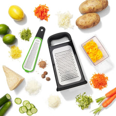 Etched Box Grater With Removable Zester