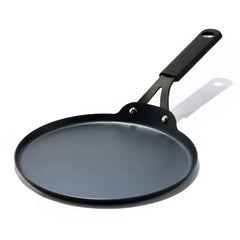 Obsidian Carbon Steel 10-Inch Crêpe Pan with Silicone Sleeve