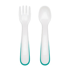 On-the-Go Plastic Fork and Spoon Set with Travel Case