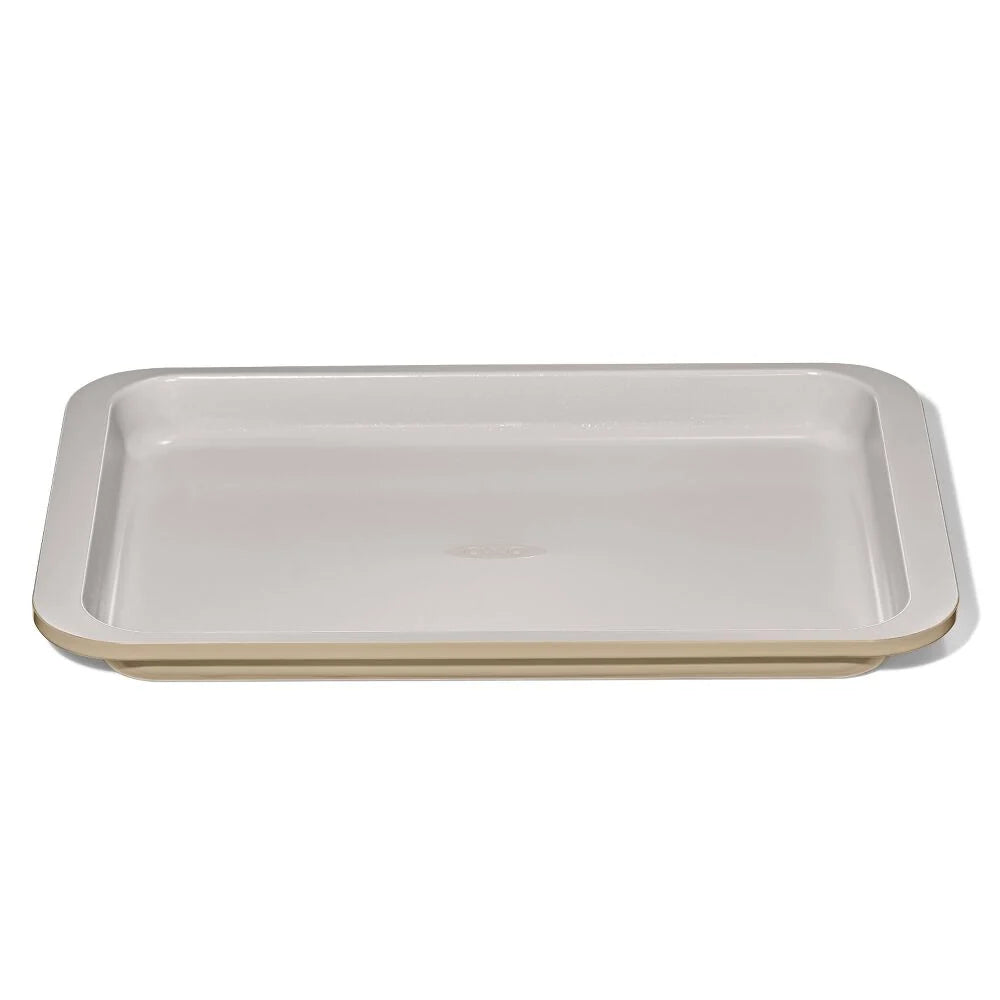 Non-Stick Pro Ceramic Coated Metal Bakeware Quarter Sheet Pan - Biscuit