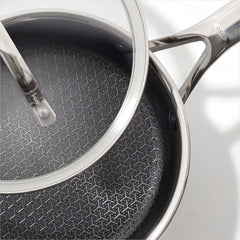 Trident Hybrid Non-Stick Stainless Steel 2.5 Qt Saucepan with Lid
