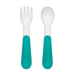 On-the-Go Plastic Fork and Spoon Set with Travel Case
