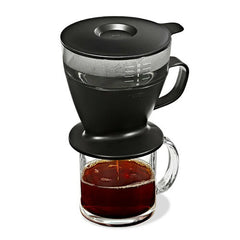 Pour Over Coffee Maker with Water Tank - Matte Black