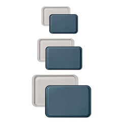 Non-Stick Pro Ceramic Coated Metal Bakeware 3Pc Set - Storm Blue