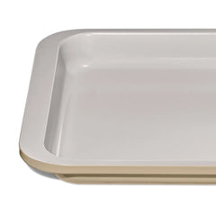 Non-Stick Pro Ceramic Coated Metal Bakeware Quarter Sheet Pan - Biscuit