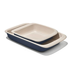 2 Qt Square Stoneware Baking Dish - Storm Blue
