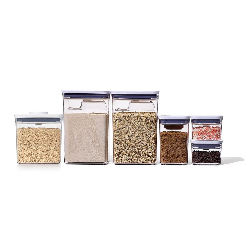 8-Piece POP Container Baking Set & POP Container - Big Square Short (2.8 Qt.) Bundle